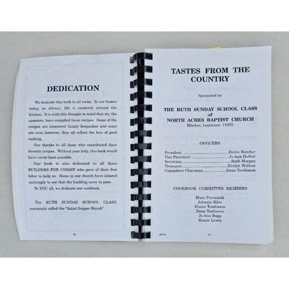 North Acres Baptist Church Tastes From The Country Cookbook Minden Louisiana - Picture 7 of 16